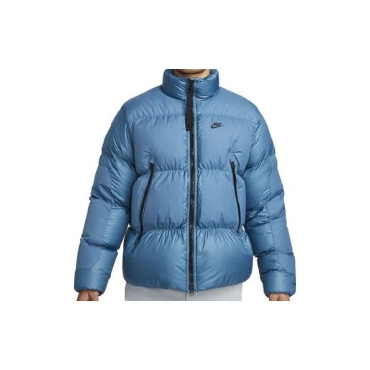 

Nike Logo Casual High Neck Jacket Men Jackets Blue DD6979-415 XL