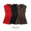Jnleaog Autumn New Women's Clothing Fashion Style Design Wave Wide Swing Mini Dress 8841460