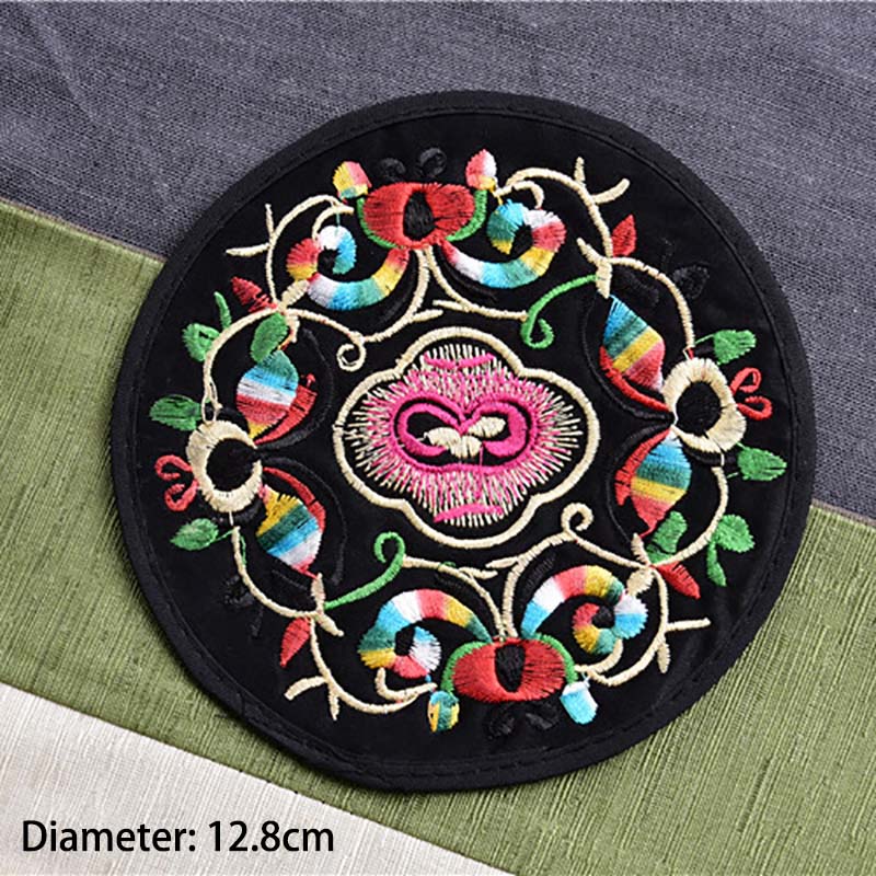 2Pcs/Pack Durable Cloth Embroidery Table Mats Cup Pad Chinese Style Anti-Hot Coaster Kitchen Accessories Home Decoration