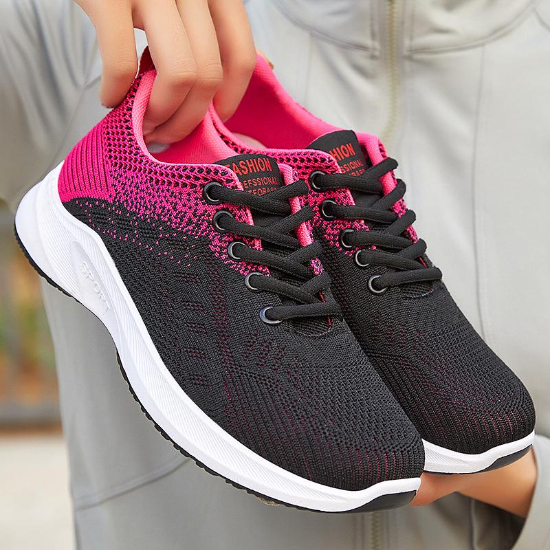 2025 Women's Summer Breathable Flyknit Casual Sneakers - Fashionable Student Shoes