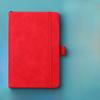 Creative Mini Pocket Notebook A6 Size Leather Cover Study Manual with Elastic Strap Liner Pages Office Supplies