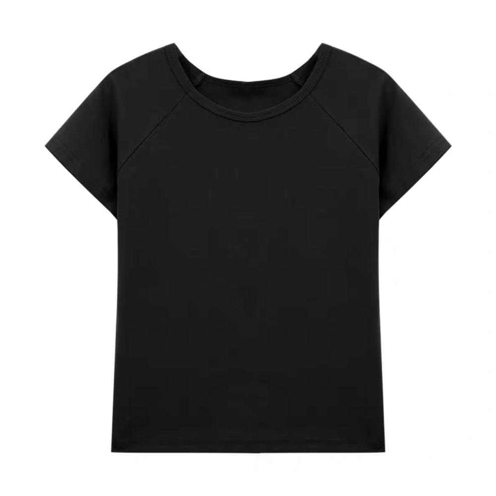 Slim Fit Y2K Crop Top Chic Tees Shirts Women Fashion Short Sleeve T-shirt  Streetwear