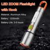 Super Bright COB Side Lights LED XPE Mini Portable Torch Zoomable Waterproof Outdoor Fishing Hunting Camping Flashlight
