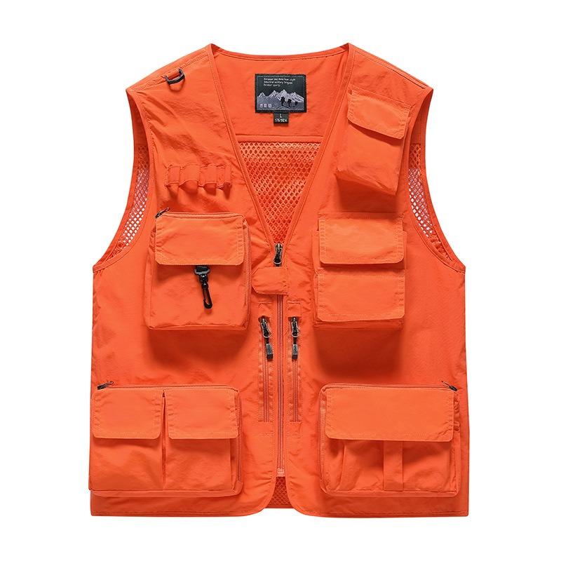 Vest Thin Men's Outdoor Multi-Pocket Fishing Photography Vest Vest Vest Vest Printed Tooling