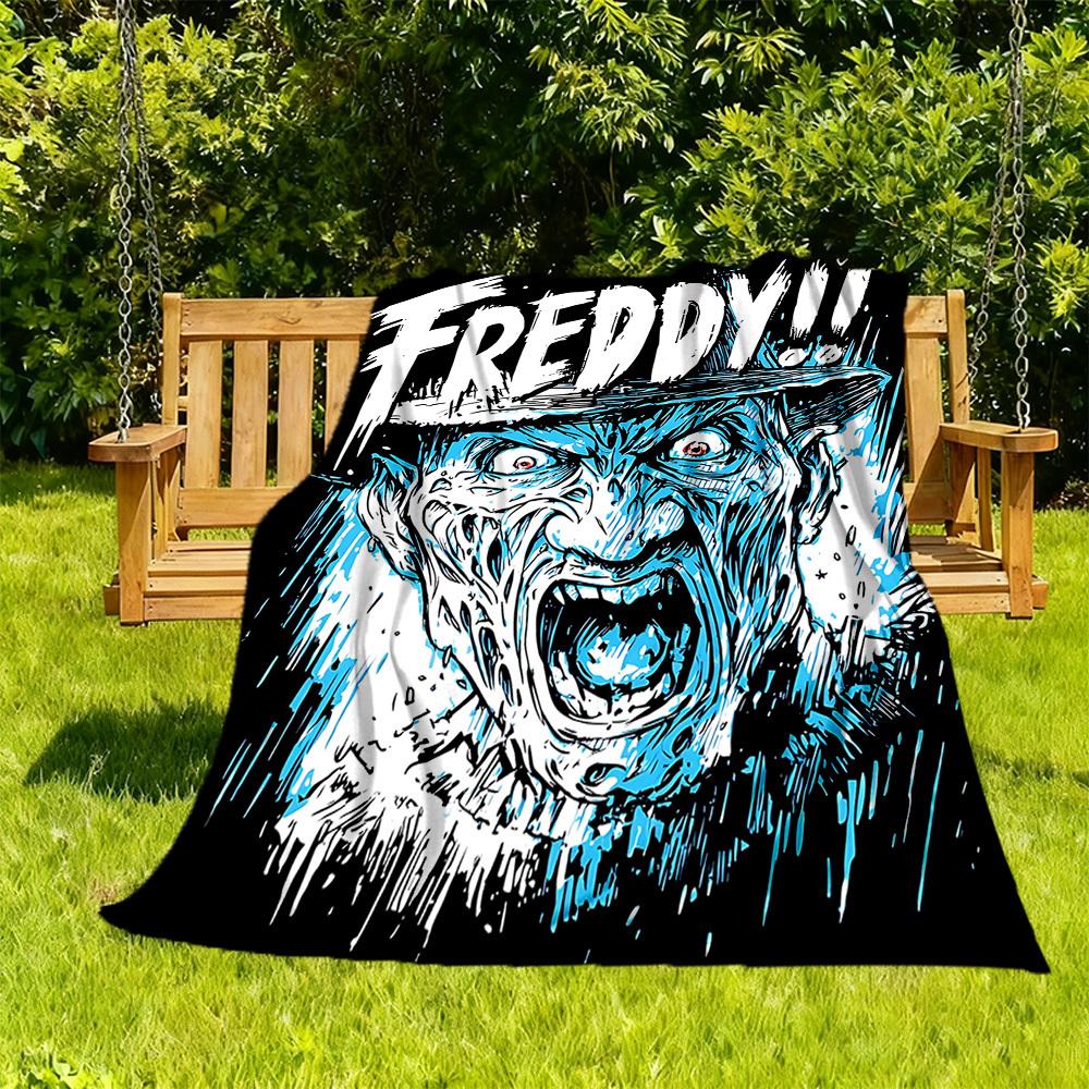 

1PC A Nightmare on Elm Street Outdoor Blanket Lightweight Flannel, Soft & Warm, All-Season Use for Sofa, Outdoor146 130x150cm