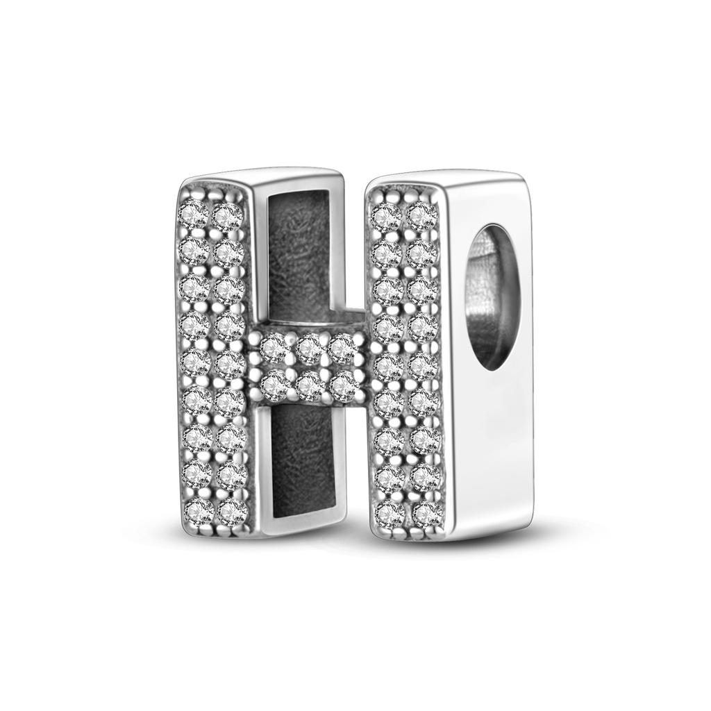 Charms 26 Letters A To Z Alphabet Spell Words Diy Name Copper Beads With Heart Fit Original Bracelet Diy Ladies Girl Jewelry