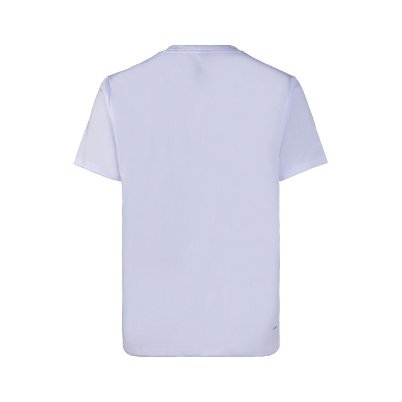 Li-Ning Fashionable Versatile Solid Color Round Neck Short Sleeve T-Shirt Men Tops White ATSW663-2