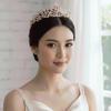 Goldene Barockkrone Elegante Prinzessin Strass-Diadem Königinnen-Diadem Krone Haarschmuck Zubehör