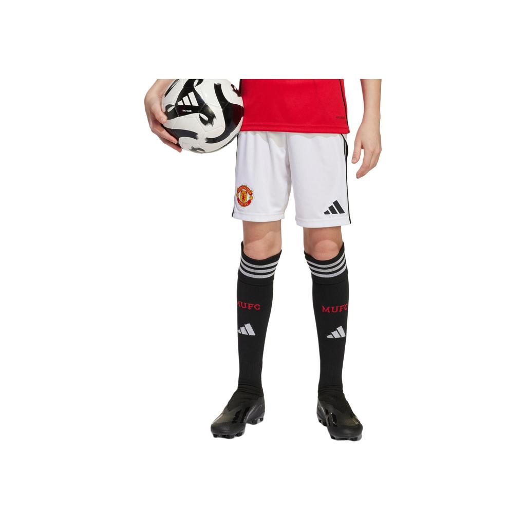 adidas Manchester United 25/26 Home Shorts Aeroready Series Quick-Dry Football Shorts Kids Shorts JP3017