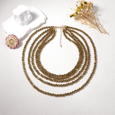 Personalized Retro Fashion Trend Multi-layer Light Luxury Design Sense Alloy Long Necklace Niche Senior Women