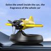 Solar Powered Car Air Freshener, Rotating Aircraft Shape Aromatherapy Diffuser, Long-Lasting Automatic Scent For Car Truck SUV