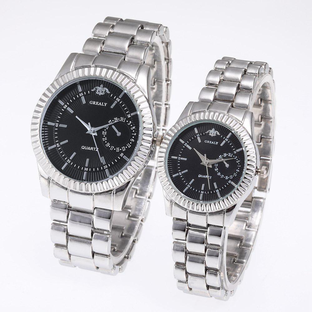 Women's & Men's Fashion Quartz Watch with Alloy Strap