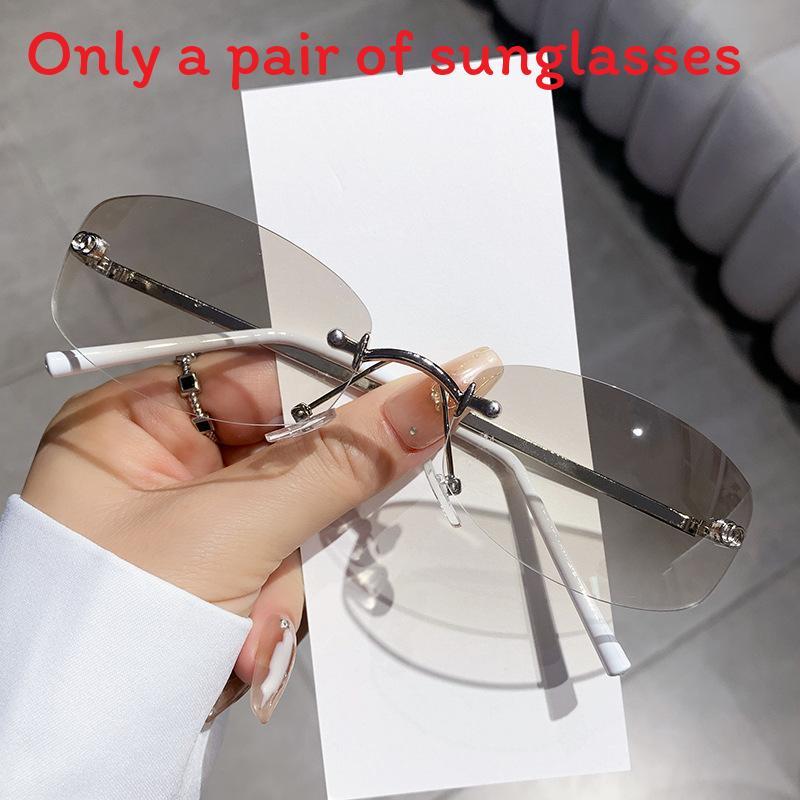 Y2k Blue Square Sunglasses With Uv400 Protection For Fashion Streetwear