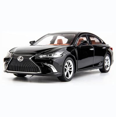 Model Car 1/24 Scale Le-xus ES300 Alloy Diecast Collectible Toy Car with Light and Sound Toy Vehicle Door Can Be Opened