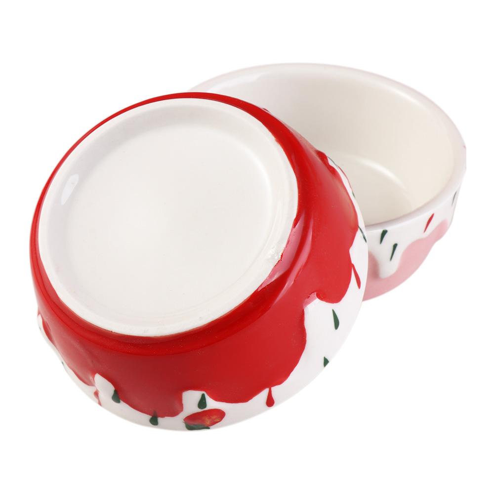 Ferret Rat Gerbil Ceramic Feeding Chinchilla Pet Supplies Water Drinker Food Dish Hamster Bowl