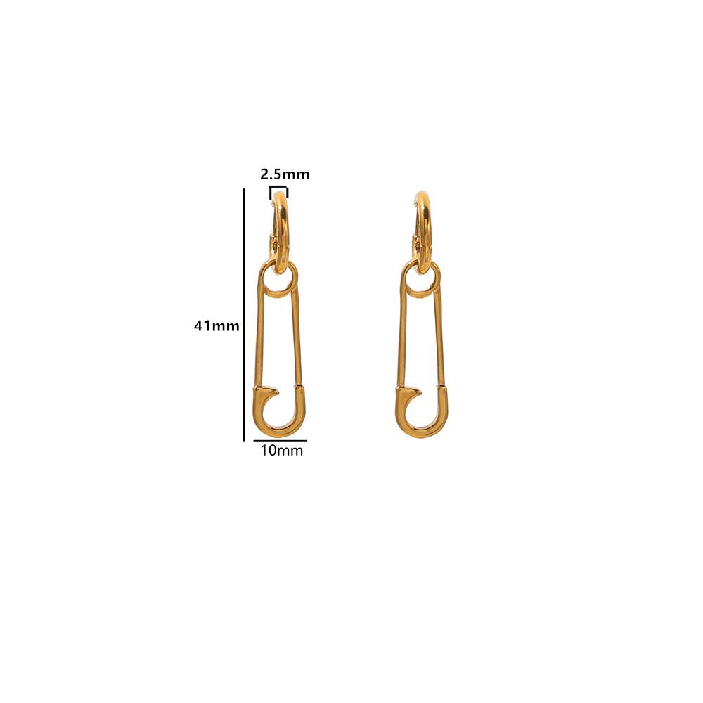 High-End Trendy Paperclip Earrings: Creative, Fashionable DIY Women's Accessories In Instagram Style