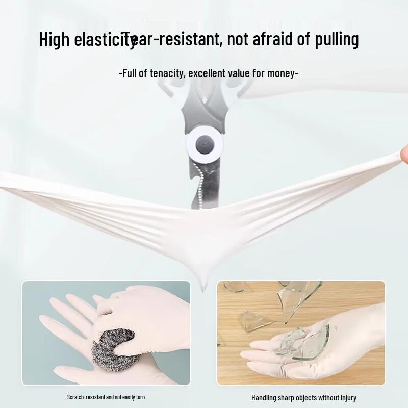 Solida Disposable Pink Food-Grade Nitrile Gloves