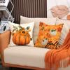 New Autumn Pumpkin Pillow Cover Linen Printed Pillow Thanksgiving Atmosphere Decorative Sofa Cushion