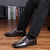 Mens Business Formal Shoes Artificial Leather Casual Slip-On Flat Shoes