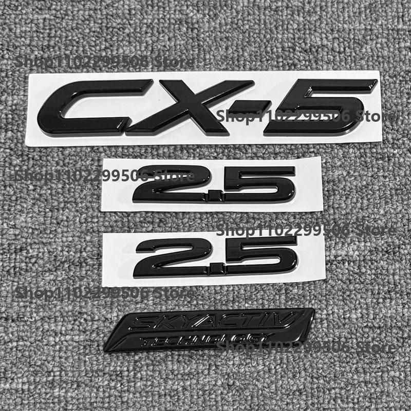 ABS Emblem for Mazda CX-5 2017-2021Logo Car Front Grille Trunk Steering Wheel Rear Tailgate Badge Decal Creative Modfication