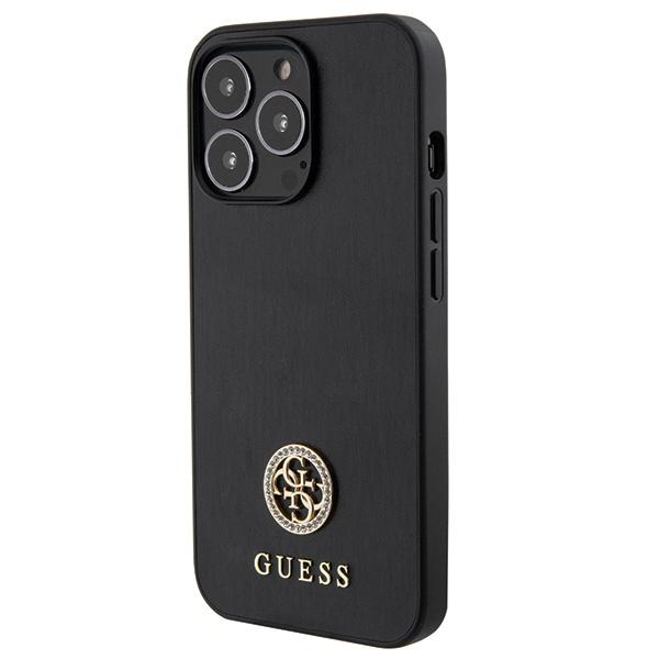 Guess Guhcp13Lps4Dgpk Iphone 13 Pro 6.1 Czarny/Black Hardcase Strass Metal Logo