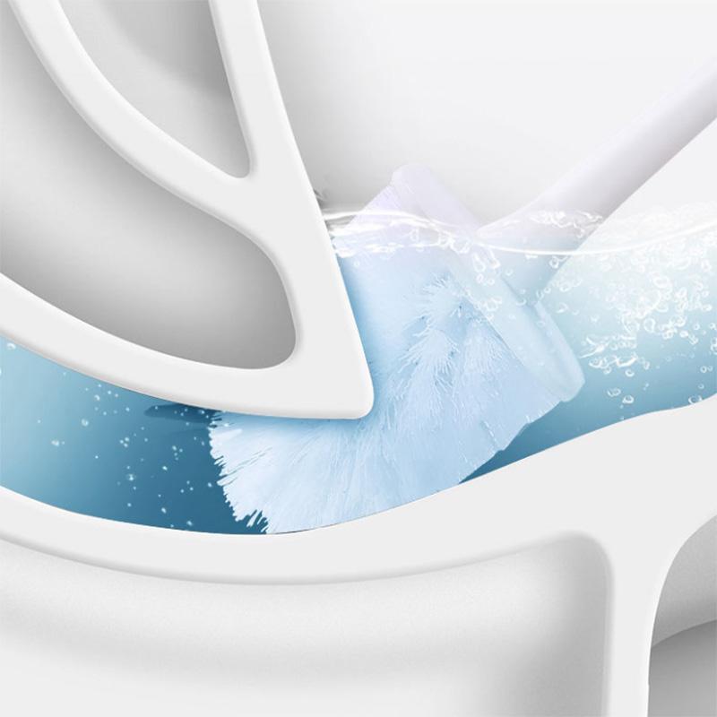 Classic Solid Color Wall-mounted Cleaning Toilet Brush Set Wall-mounted Punch-free Creative Household Items To Remove Stains