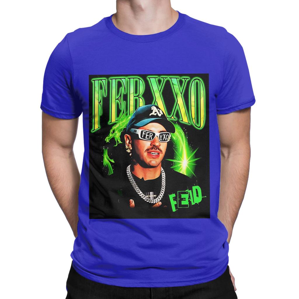 Feid Ferxxo Neon Style Latin Music Art Portrait Funny 100 Cotton TShirt Feid Tops Tees For Unisex
