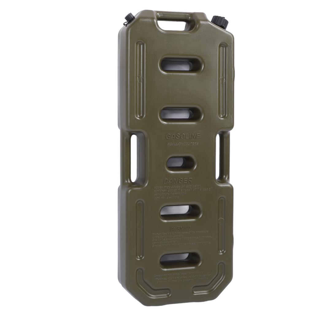 5.2 Gallon 20L Oil Can Gas Container Pot Gasoline Anti Shock Fuel Storage Tank Pack with Handle for Car Motorcycle UTV