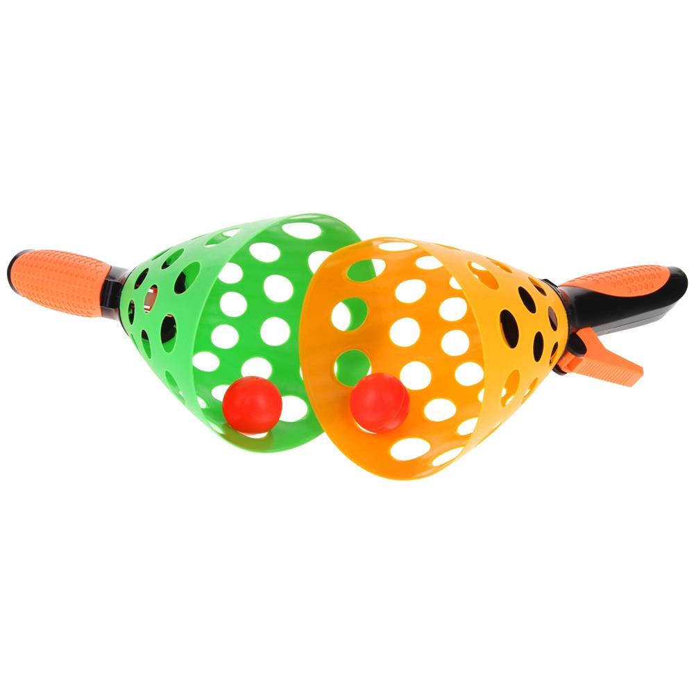 Game Toy Arcade Sports Set Racket Launcher Catching Balls - Green