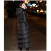 Women Long Puffer Coat Jacket Hooded Padded Quilted Parka Outerwear Winter Warmer