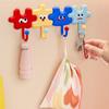 4pcs Colorful Creative Hook Puzzle Shape Hanger Heavy Duty Magnets Hook Self-Adhesive Hook Multi-Purpose Storage Hook