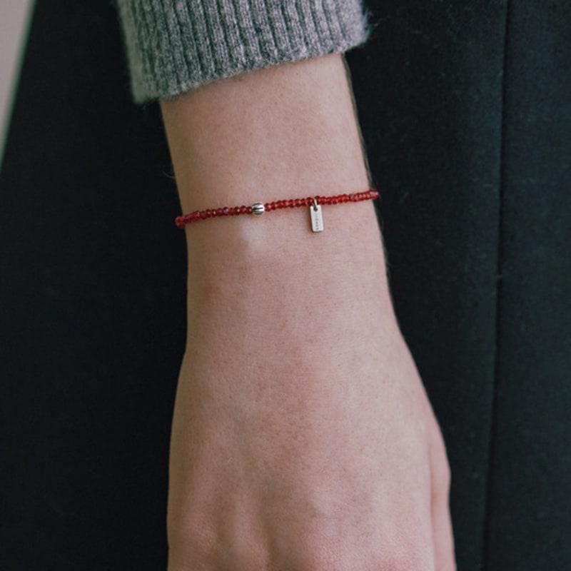 By Hyeres Pumpkin Beads Bracelet (Red) BH7B4A719WB175