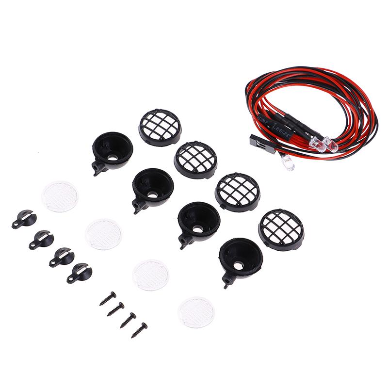 4Pcs Led Spotlight Roof Light Lampshade For 1/10 Rc Crawler Car Axial Scx10