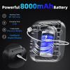 Set de douche portable léger 8000 mAh pour extérieur Pompe de bidet rechargeable pour camping Kit de bain pour animaux de compagnie Étanche IPX8