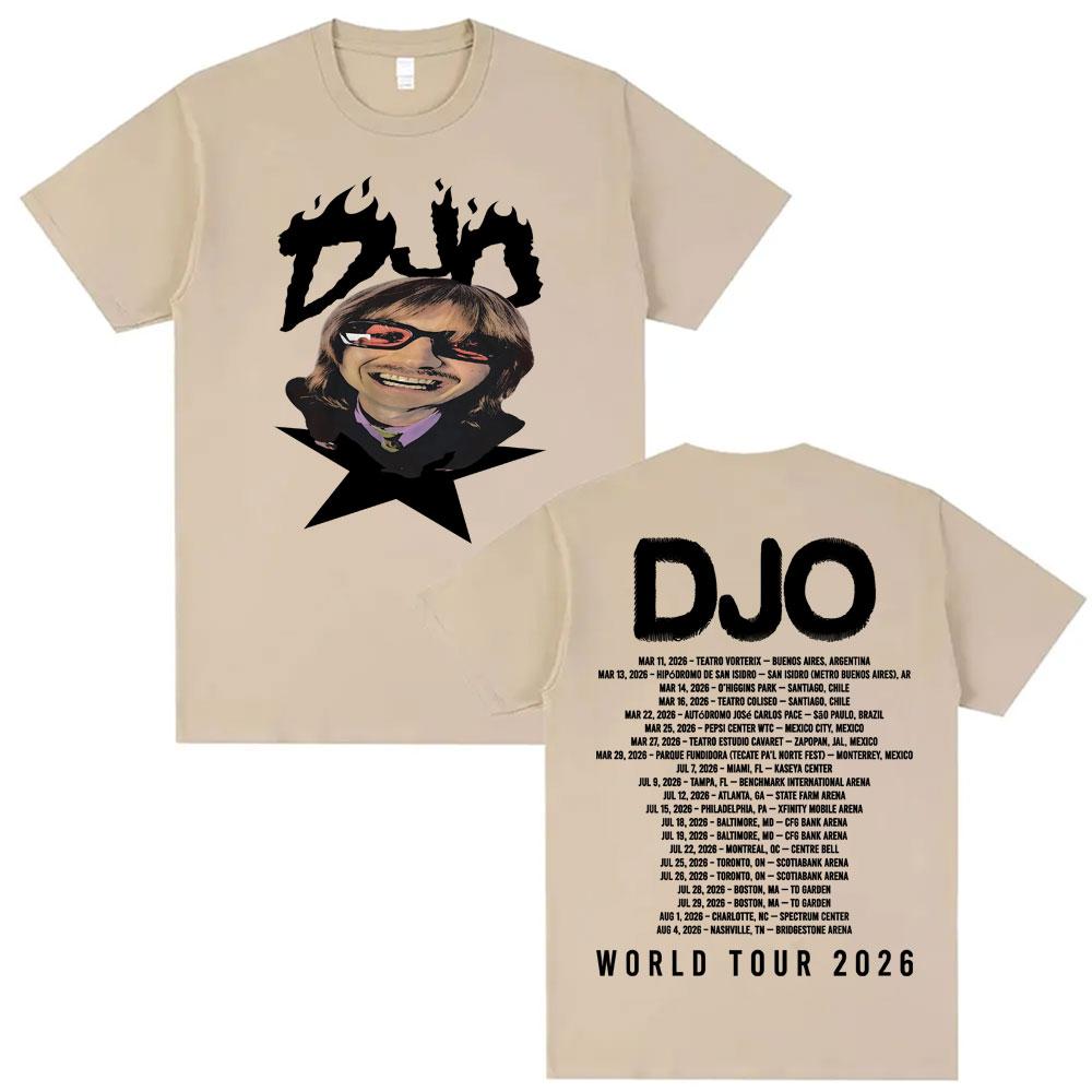 Djo Back on You Tour Print TShirt Vintage Indie Pop Concert Tee Shirt Unisex Women Summer Tops Fashion YK Short Sleeve Top