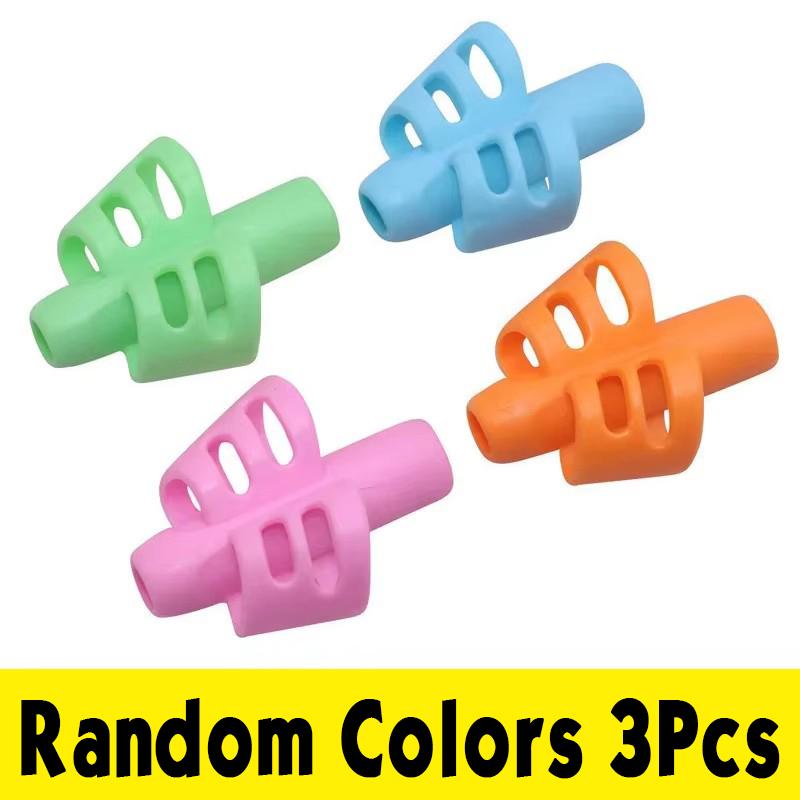 3/5 Pack Silicone Pen Holder For Kids Ergonomic Design For Handwriting Posture Correction Writing Aid Children Learning Practice