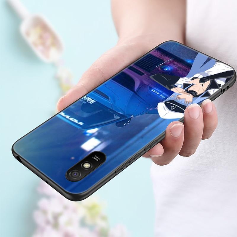 Japan Anime Sports Car Silicone Phone Case For Xiaomi Redmi Note 11 10 9 8 Pro 11T 10T 10S 9S 8T 9 9A 9C 9T Black Soft Cover