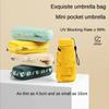 Mini Compact Pocket Umbrella For Women Light 6 Folding Sun Protection Sun And Rain Small Card Bag Umbrellas Paraguas Mujer