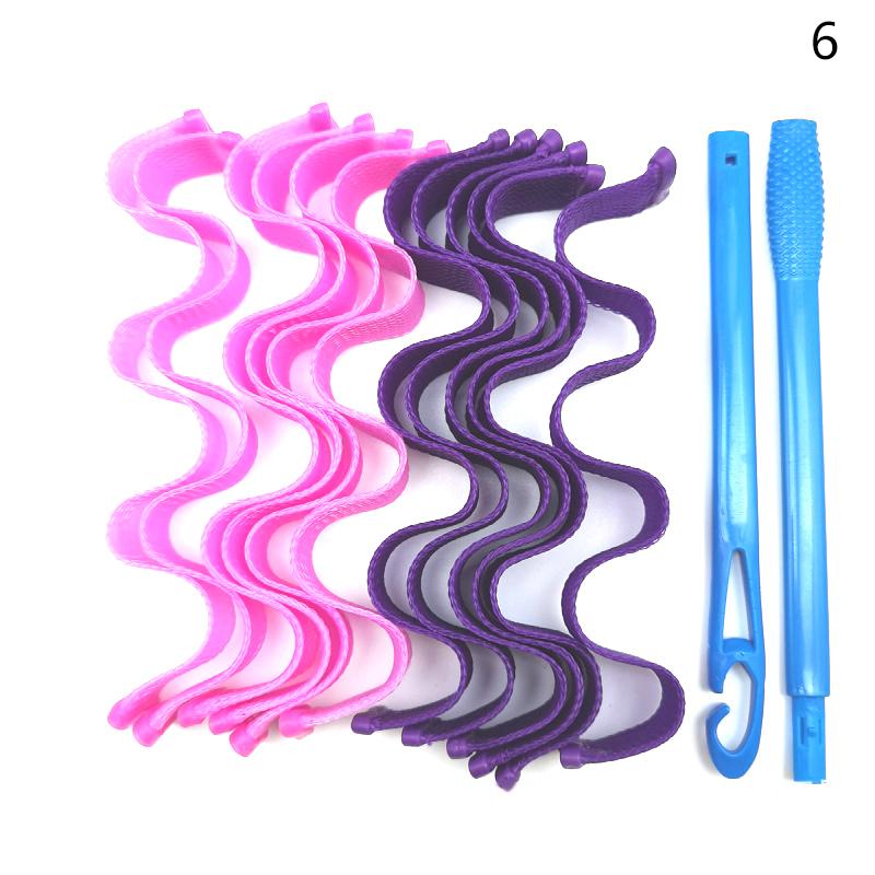 

12Pcs Heatless Hair Curler No Heat Hair Rollers Soft Curls Curling Rod Roller Sticks Perm Rods Wave Formers Hair Styling Tools