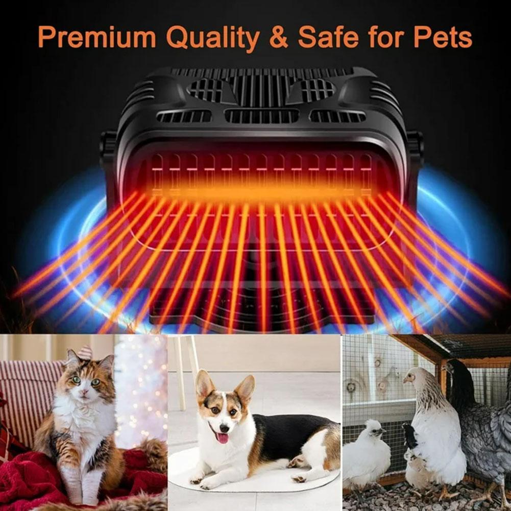 30W Solar Chicken Coop Heater Overheat Protection For Pet House Drying & Heating Solar Powered Outdoor Animal Warmer