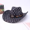 European and American Wind Holes Western Cowboy Hat Farm UV Protection Sunshade Jazz Hat Men's and Women's Fashion Versatile Top Hat
