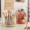 Rotating Makeup Brush and Cosmetics Organizer: Eyebrow, Eyeshadow, Lipstick & Pen Holder
