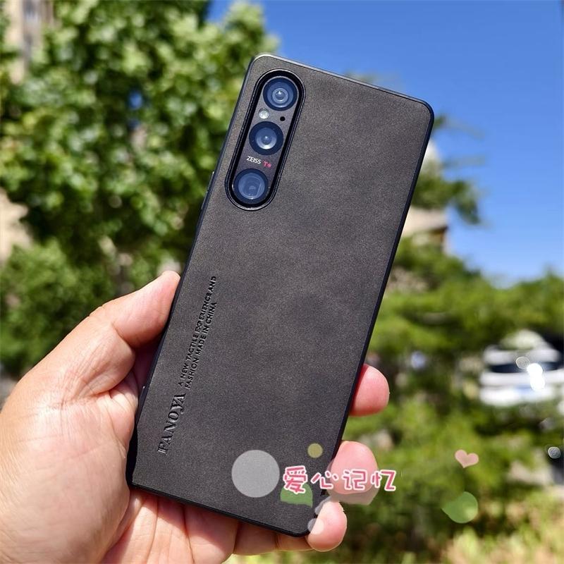 Custodia Per Sony Xperia 1 VI 10Vi 5 V Lusso Pelle Opaca Cover Posteriore Per Xperia 1V 5 IV 10V Guscio in Silicone Paraurti Antiurto