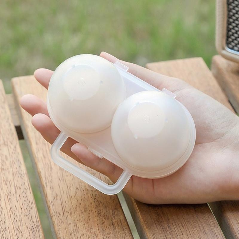 

Портативный ящик для хранения яиц с 2 сетками, пластиковый прочный контейнер для хранения яиц, экономит место в холодильнике, дозатор яиц с фиксированным размером чистый