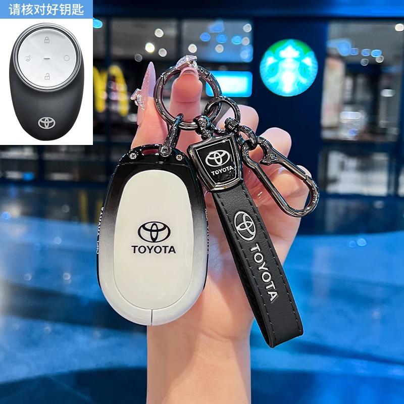 4 Buttons Car Key Case Cover Shell Fob for Toyota bZ3X Bózhì 3X Platinum 3X 2025 Air_Pro_max Car Interior Keychain Accessories