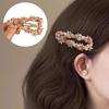 Hairpin Crocheted Pink Flower Decor Star Heart Design Firm Non-Slip Clip Bangs Side Hair Clip Party Hair Accessories