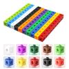 Children Math Cubes Montessori Toys Geometric Counting Link Cubes Snap Blocks Stacking Games Fine Motor Training Sensory Toys