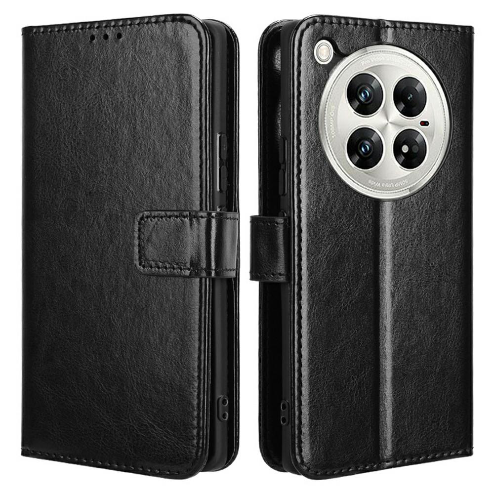 

For Infinix Zero 40 5G X6861 Case Crazy Horse Texture PU Leather Phone Wallet Cover A