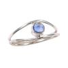 Natural Kyanite Gemstone Handmade 925 Sterling Silver Jewelry Ring Size 7.5 H1A21