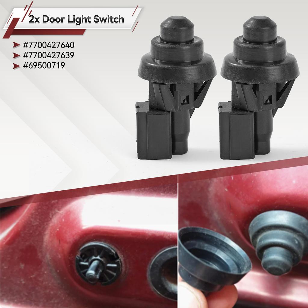 2 Stück 7700427640 Auto Innen Tür Innenraumleuchte Sensor Schalter Für Renault Megane Scenic Clio II Dacia Duster Logan 7700427639